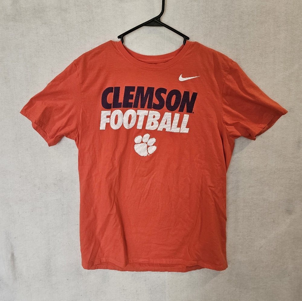 The Nike Tee Men's Orange Clemson Football T-shirt Size Large